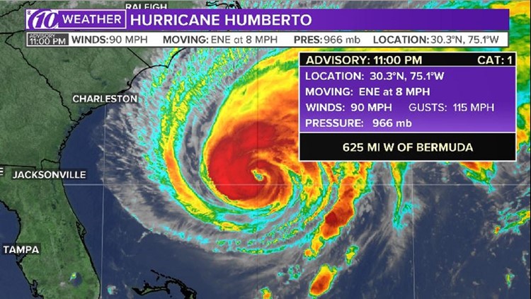 Tracking Hurricane Humberto Spaghetti Models Location And More Wtsp Com