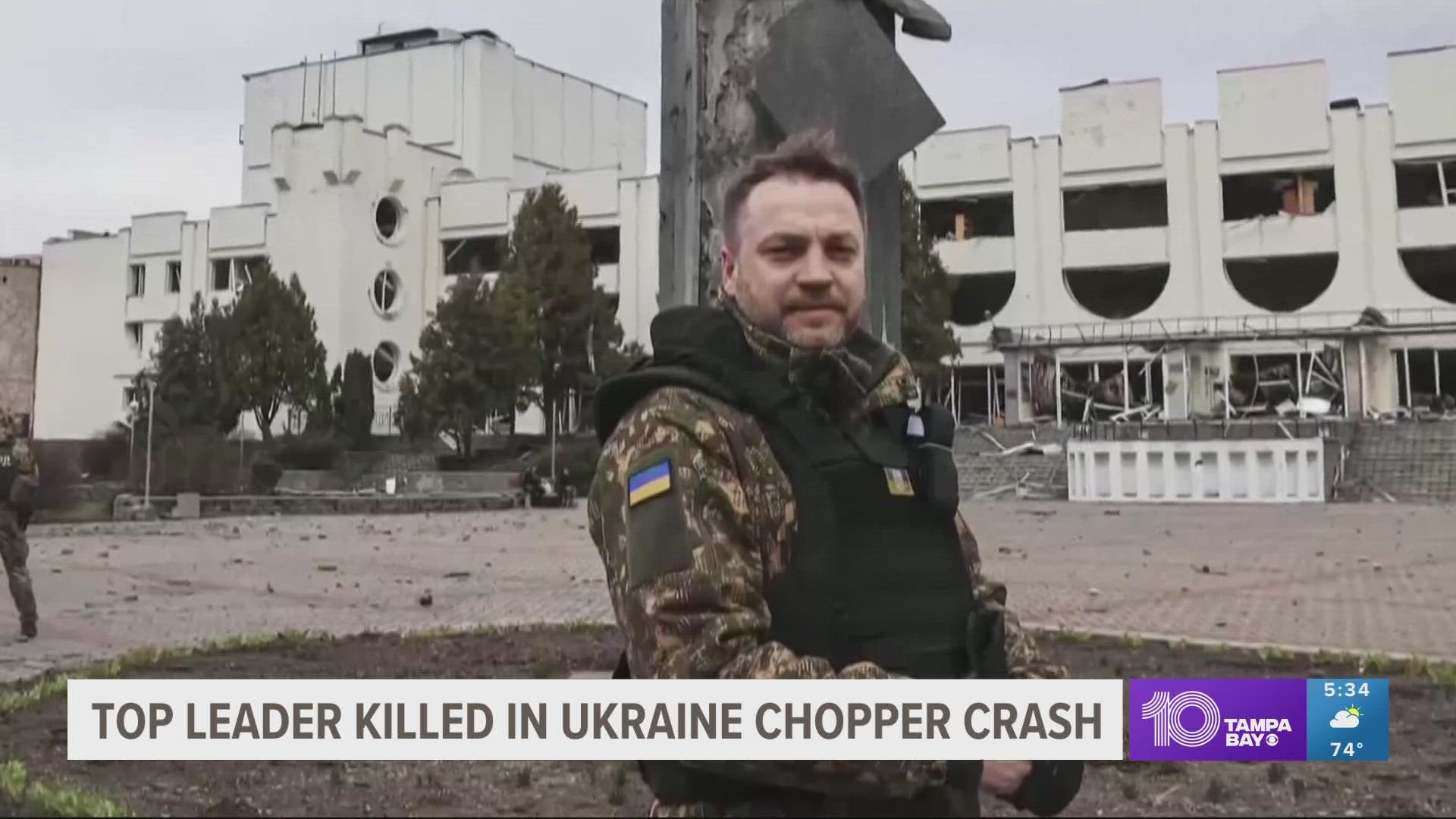 The cause of the crash was unclear Wednesday morning, but it comes days after a deadly Russian attack on an apartment building that killed 45.