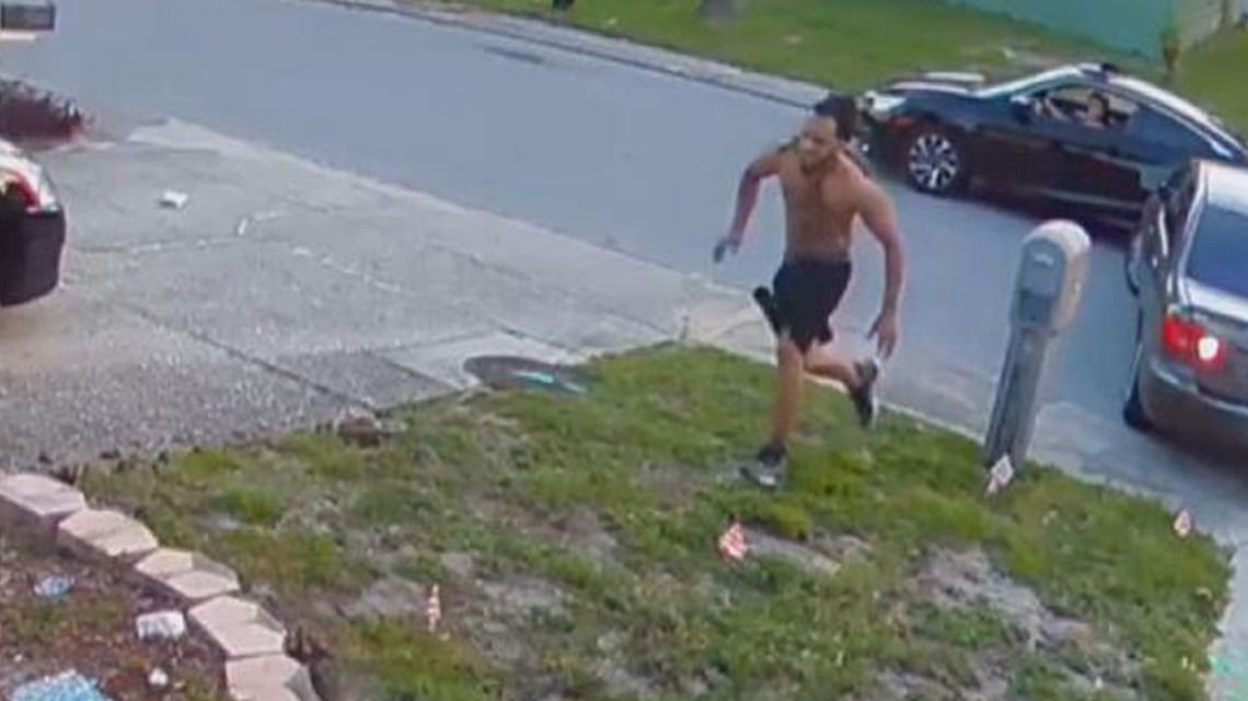 Video shows man throwing brick through a car window in road rage