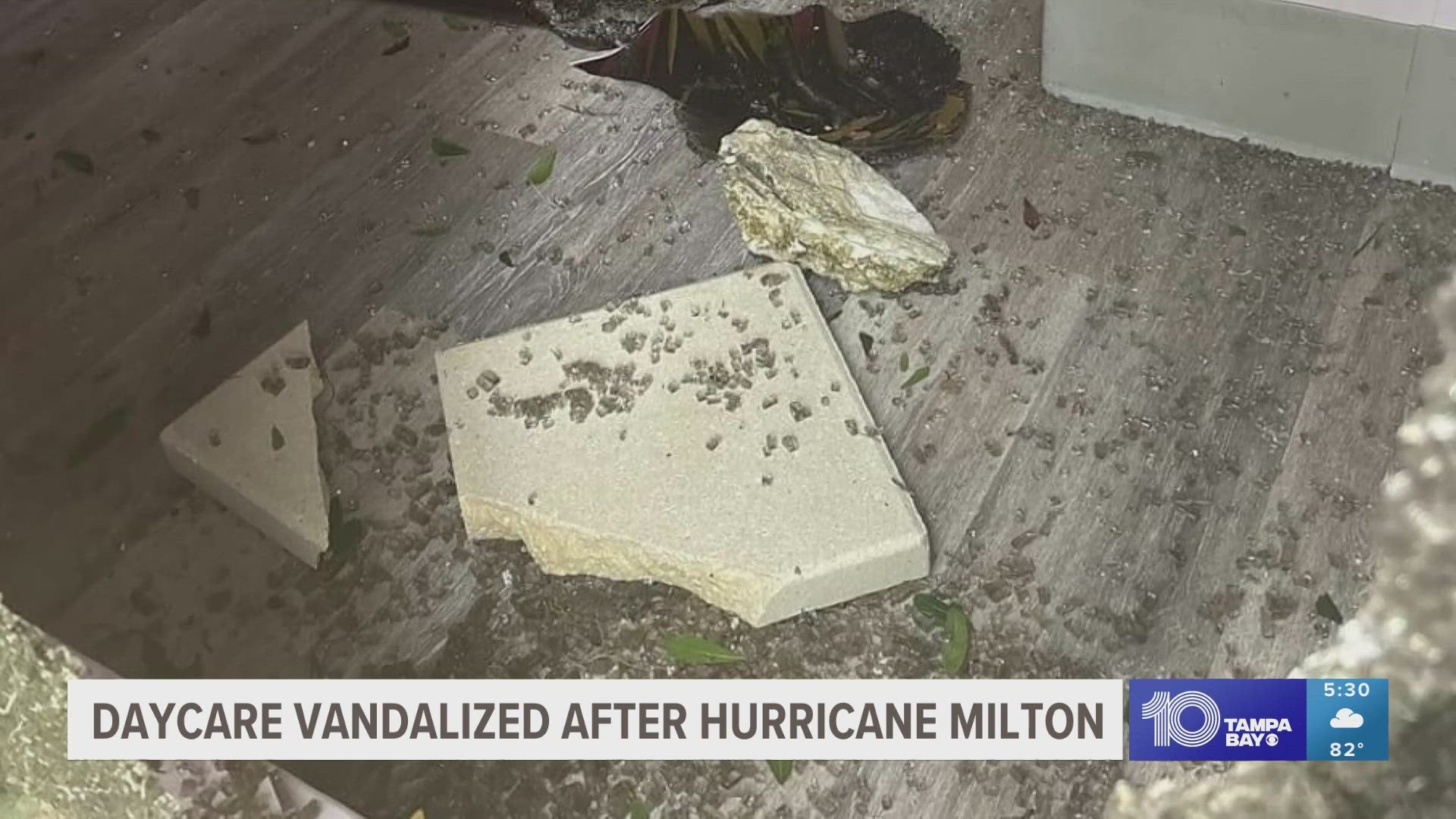 During Hurricane Milton, Michele Turner with the Rose Garden Learning Academy thought its biggest threat would be the heavy winds, but it was actually vandals.