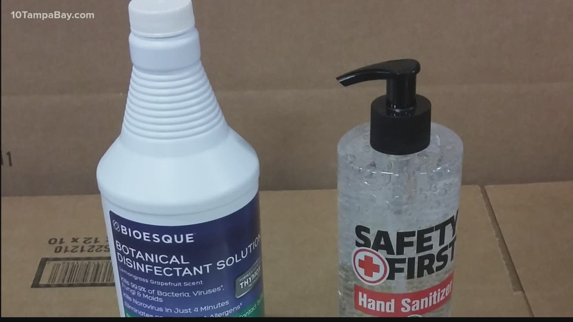 The school district tells 10 Investigates new sanitizer is being distributed.