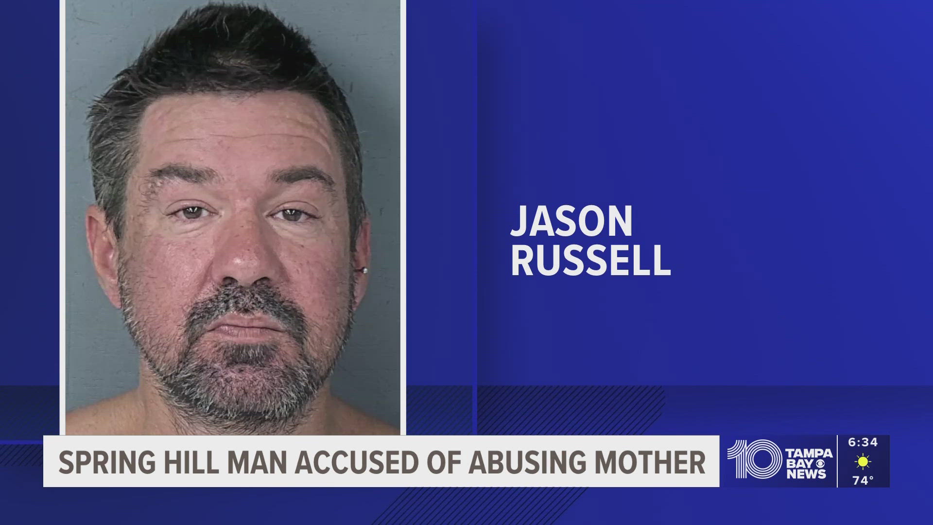 Deputies arrested a man after investigators said his elderly mother was found malnourished with sores infected with maggots
