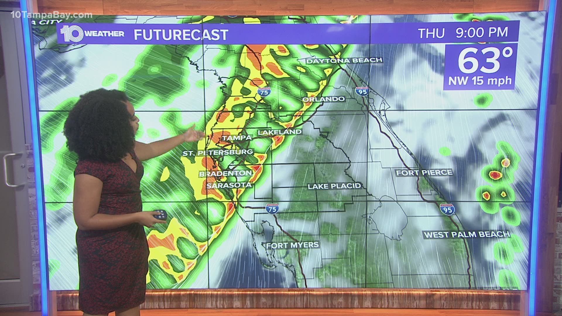 We can look for rain starting this evening into the overnight hours with a cooler Christmas Day ahead.