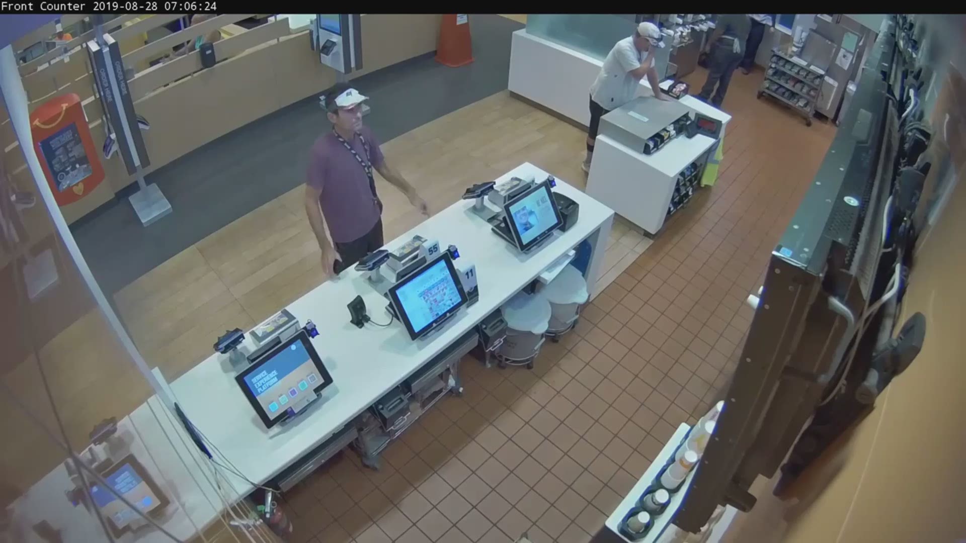 Police need your help finding the man accused of threatening local fast food workers.