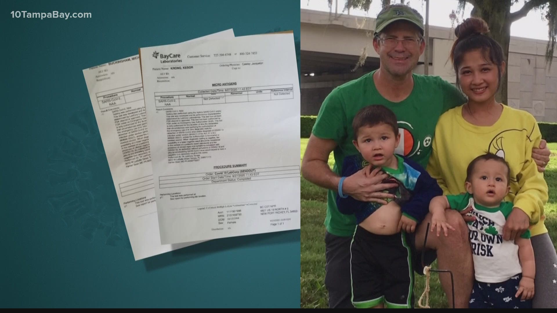 A delay in testing results caused a Pasco County family to miss an international flight.