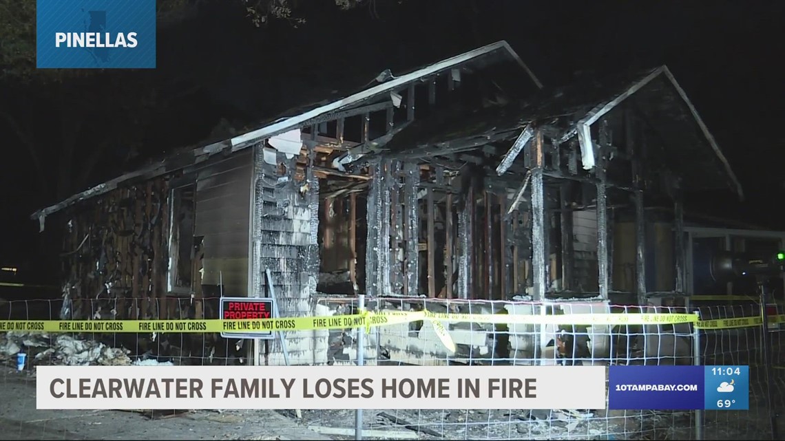 Clearwater family of 8 loses rental home in fire