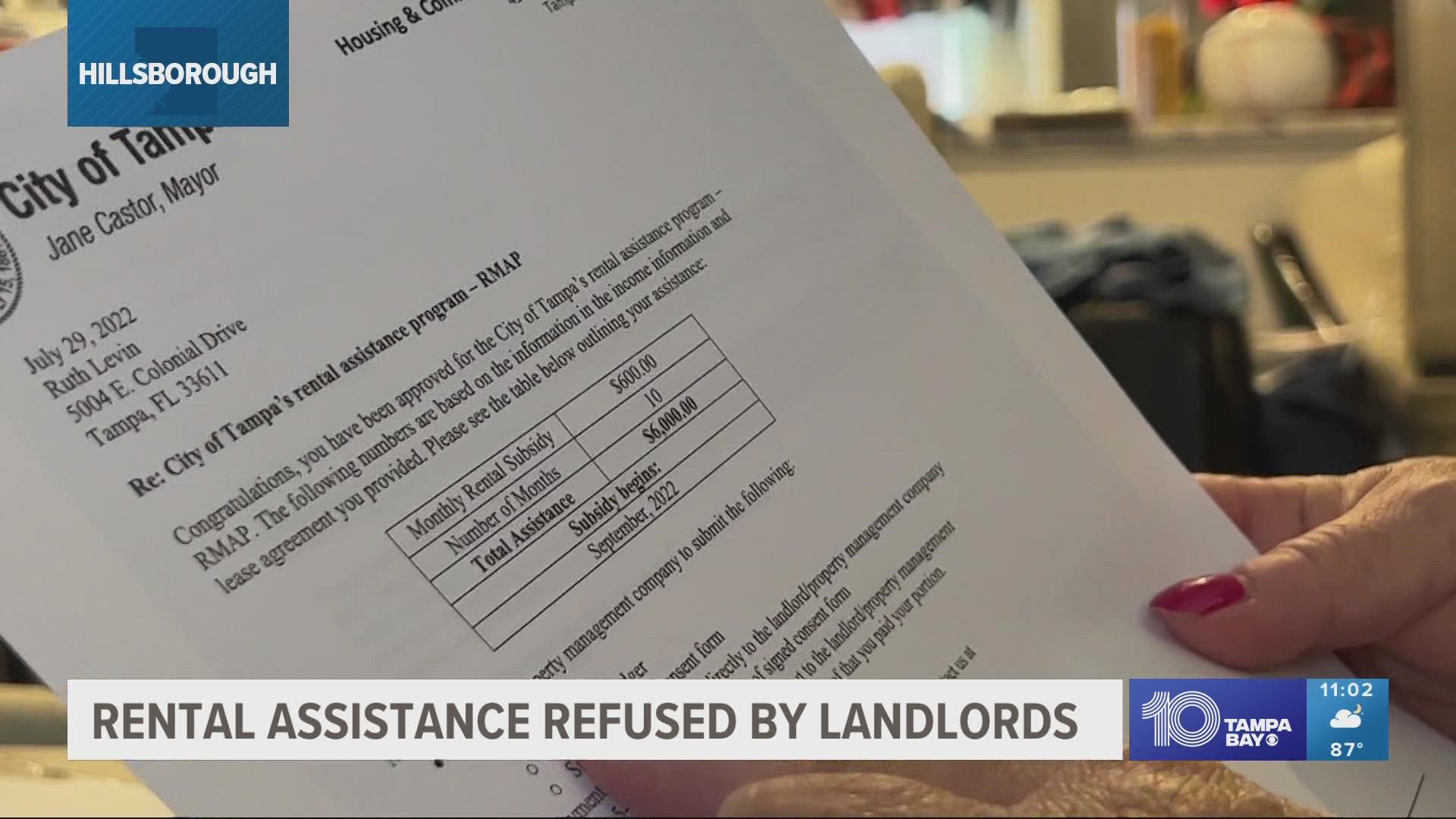 Ruth Levin said the assistance is just what she and her partner needed to afford her rent hike.