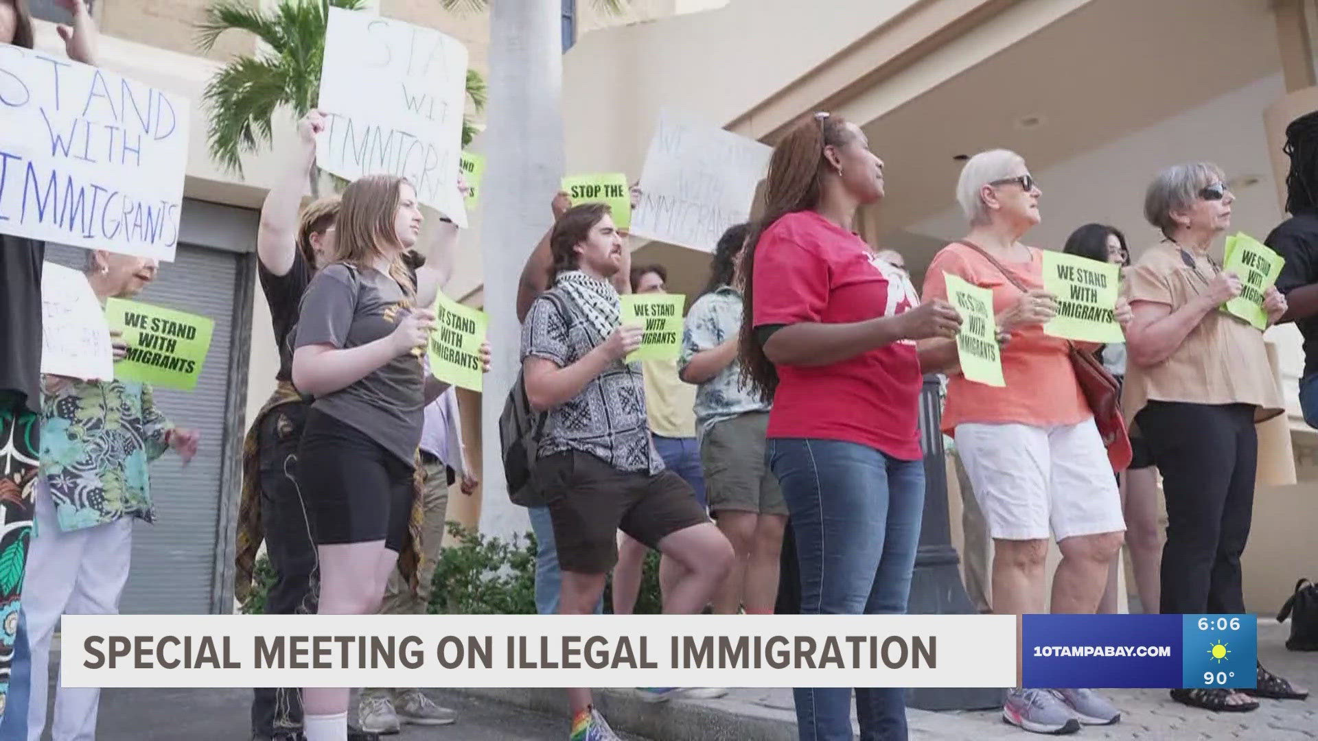 Critics have decried the meeting and said it was aimed at blaming the immigrant population for draining local resources.