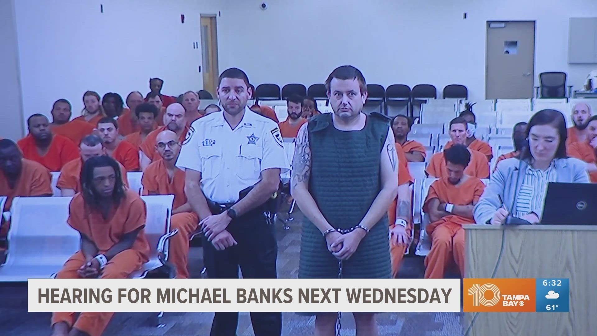 Michael Banks is accused of shooting three people, killing one, after he overheard his mother talking about kicking him out for wanting to date his daughter.