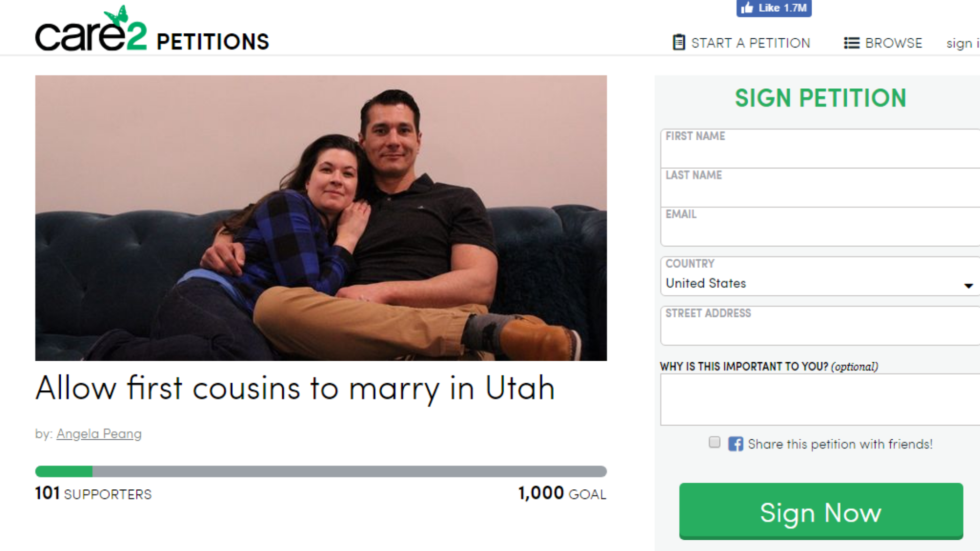 Two First Cousins Say They Re In Love And Are Petitioning To Get