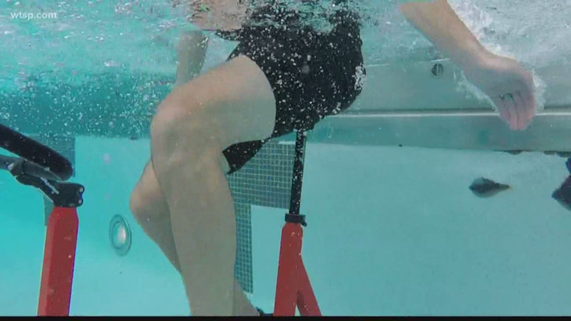 underwater stationary bike