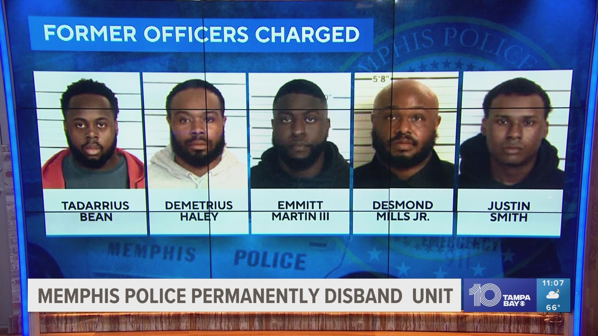Memphis Police announced the deactivation Saturday, saying the officers assigned to the unit agreed with the move.