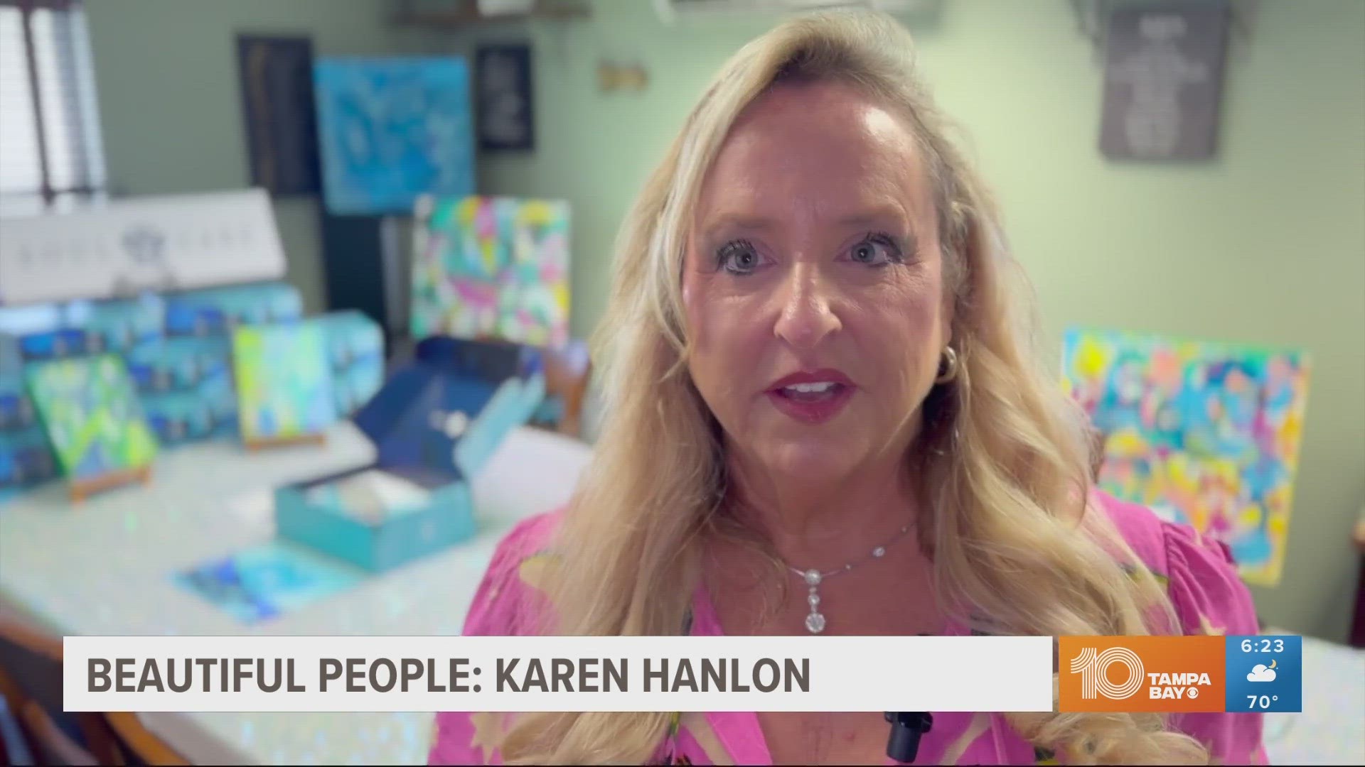 Karen Hanlon offers therapy through art.