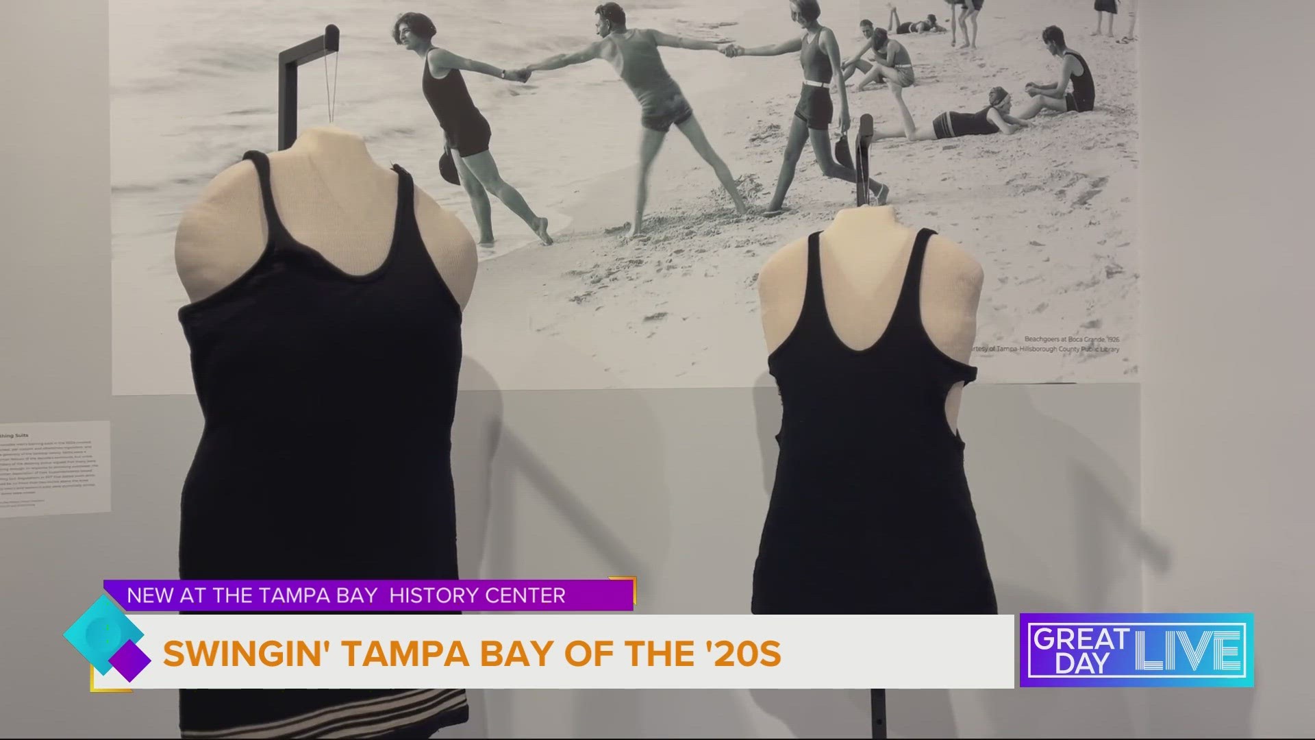 Go back 100 years to when Tampa Bay was swingin’ at the new exhibit at the Tampa Bay History Center! For more information go to tampabayhistorycenter.org.