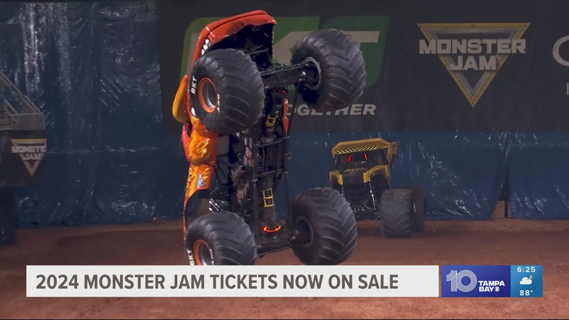 ​On Saturday, Feb. 10 and Sunday, Feb. 11, Monster Trucks weighing 12,000 pounds will hit the dirt at Raymond James Stadium.