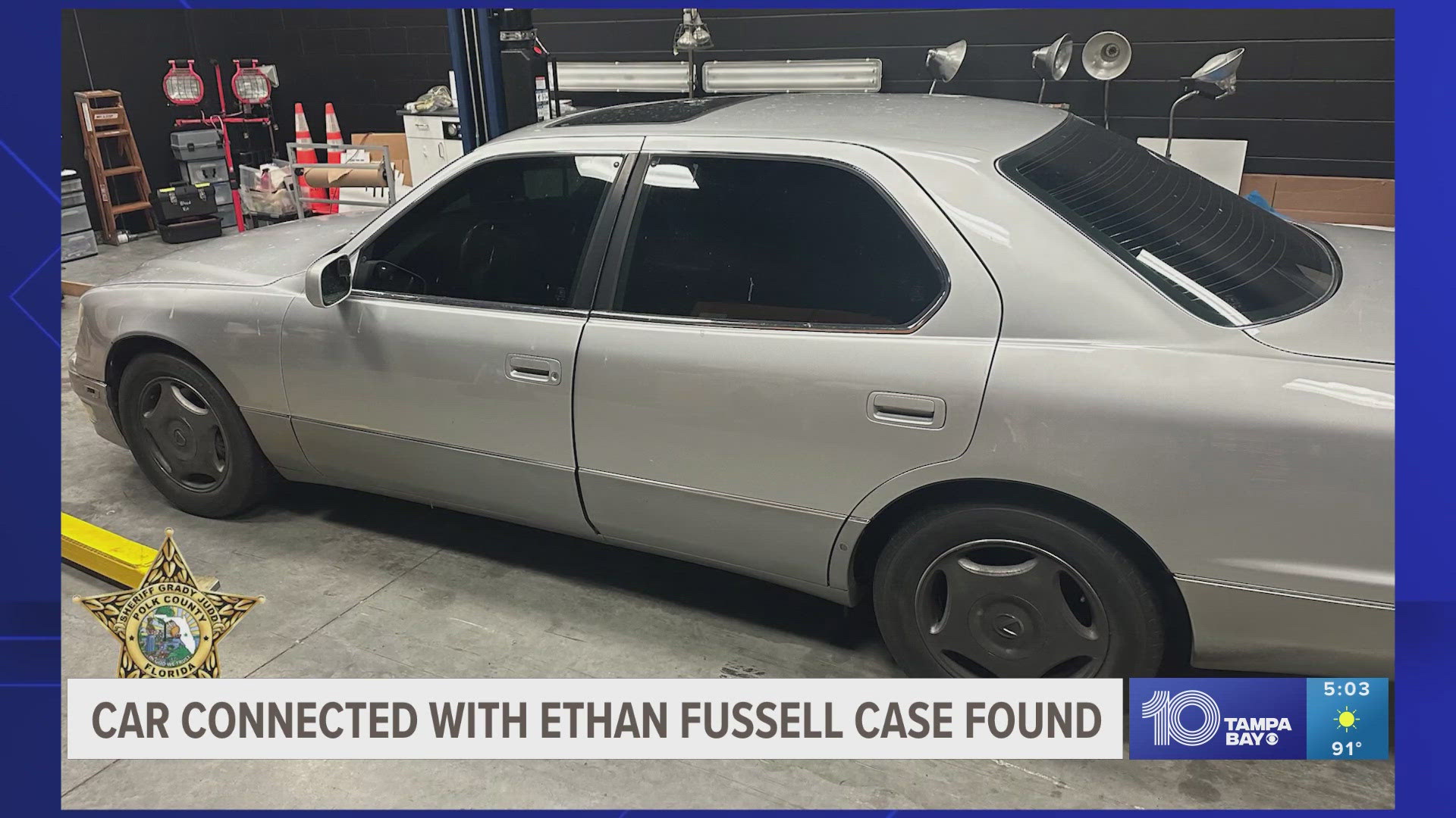 Sheriff Grady Judd said following Wednesday's news conference, someone drove the car belonging to one of the men accused of killing a missing 21-year-old.