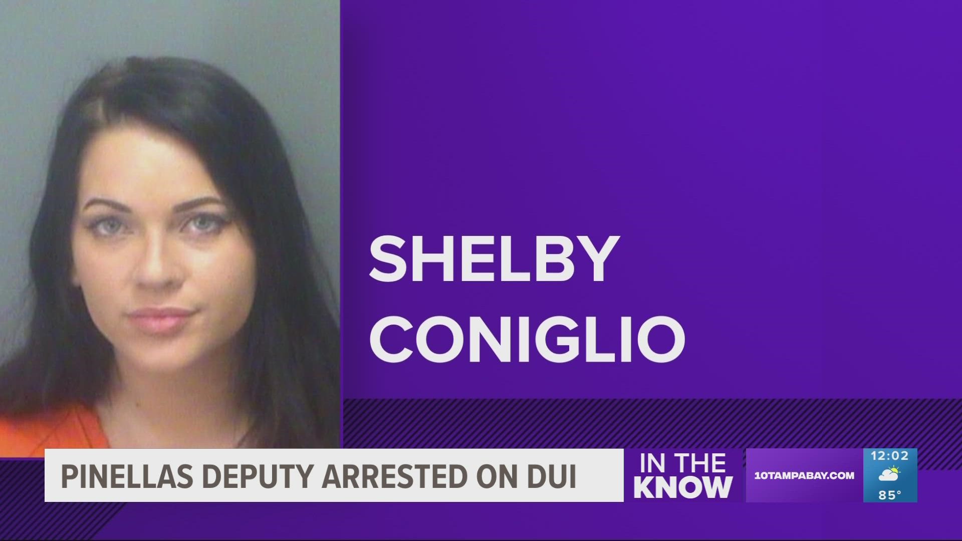 Officers say 26-year-old Shelby Coniglio showed signs of impairment when she was pulled over around 1 a.m. Tuesday.