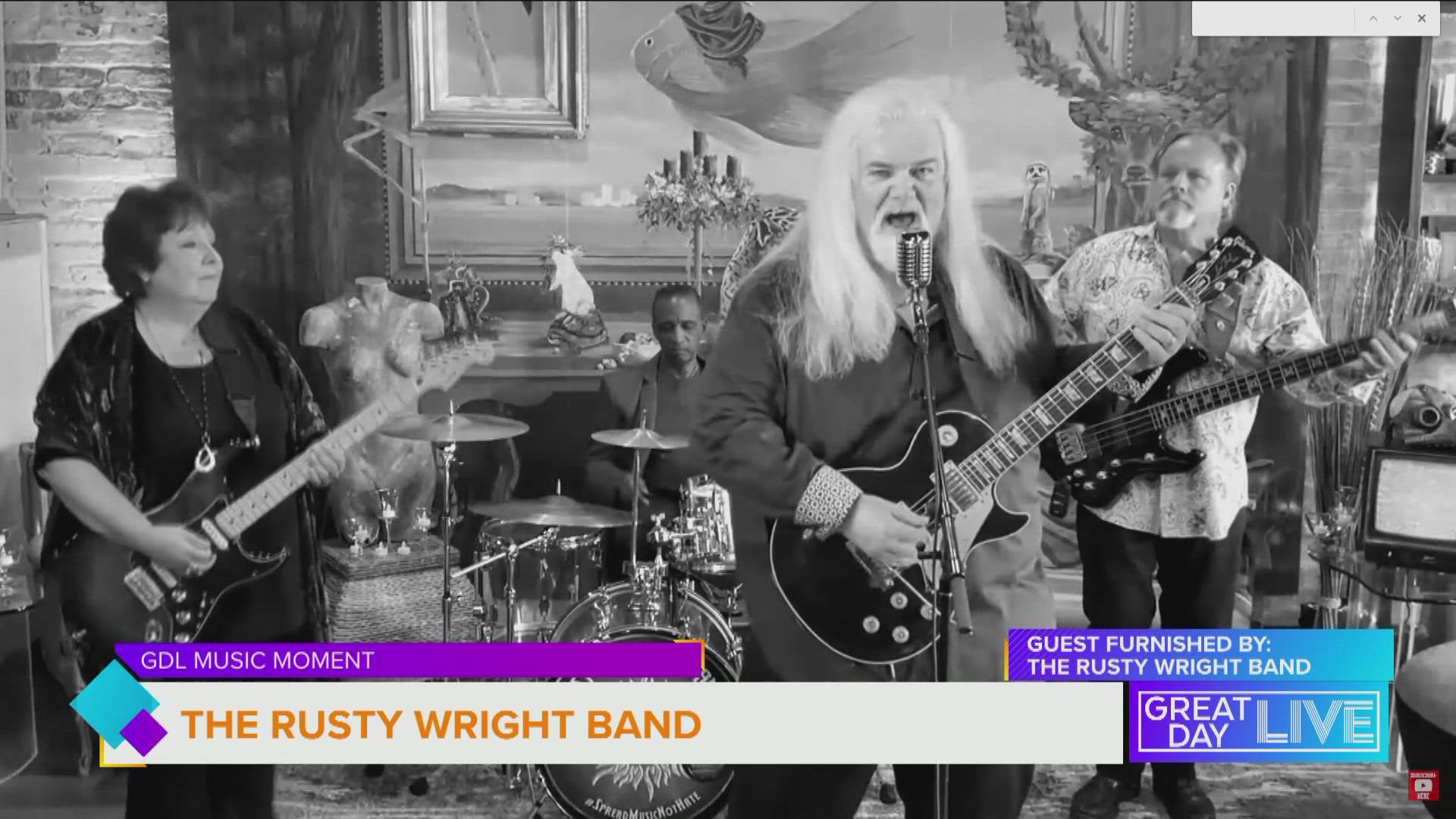 The Rusty Wright band performs hot new single