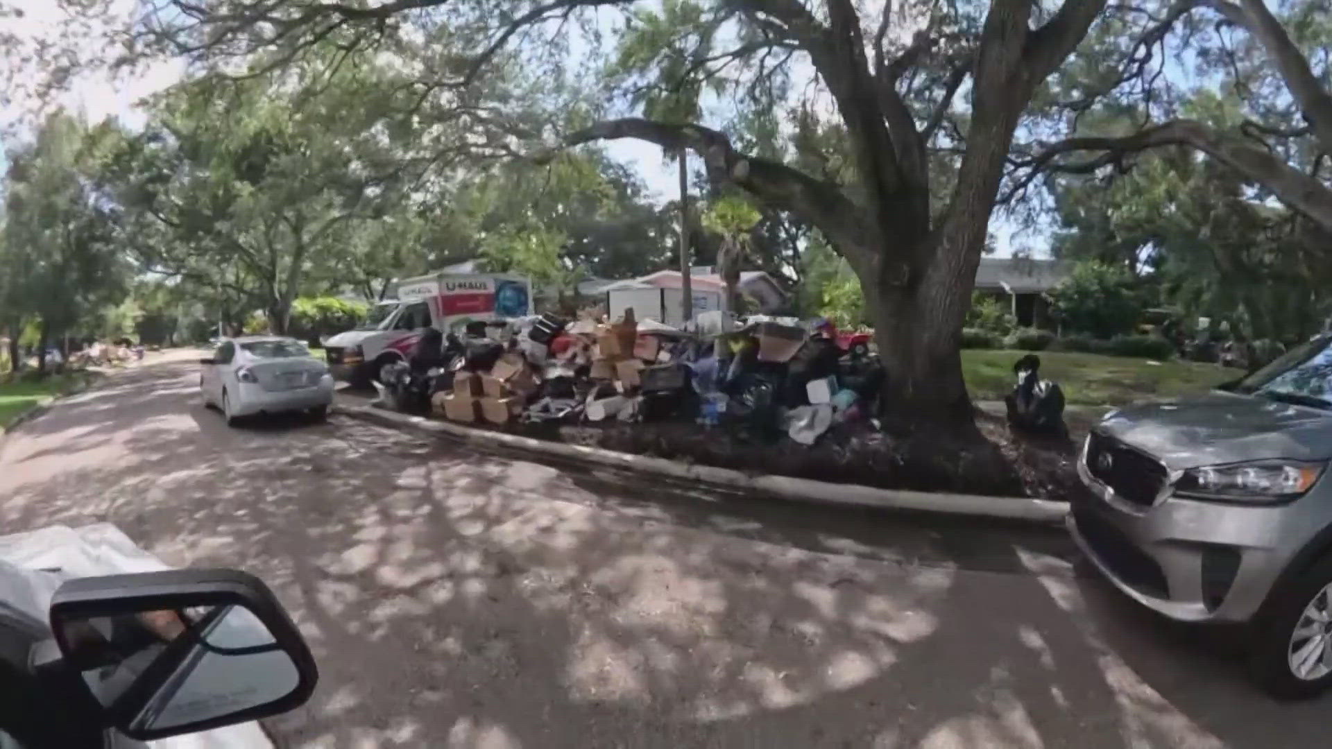 The city says it has about 700,000 cubic yards of curbside debris left.