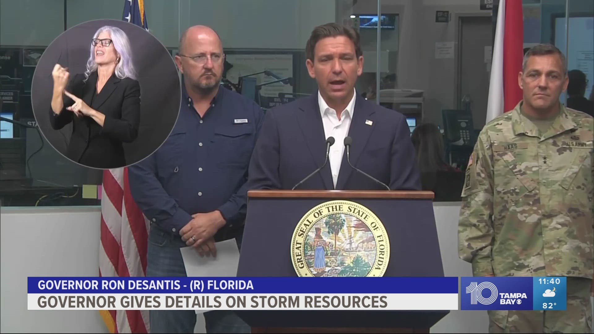 The governor issued an emergency for 33 counties in preparation for Tropical Storm Idalia.