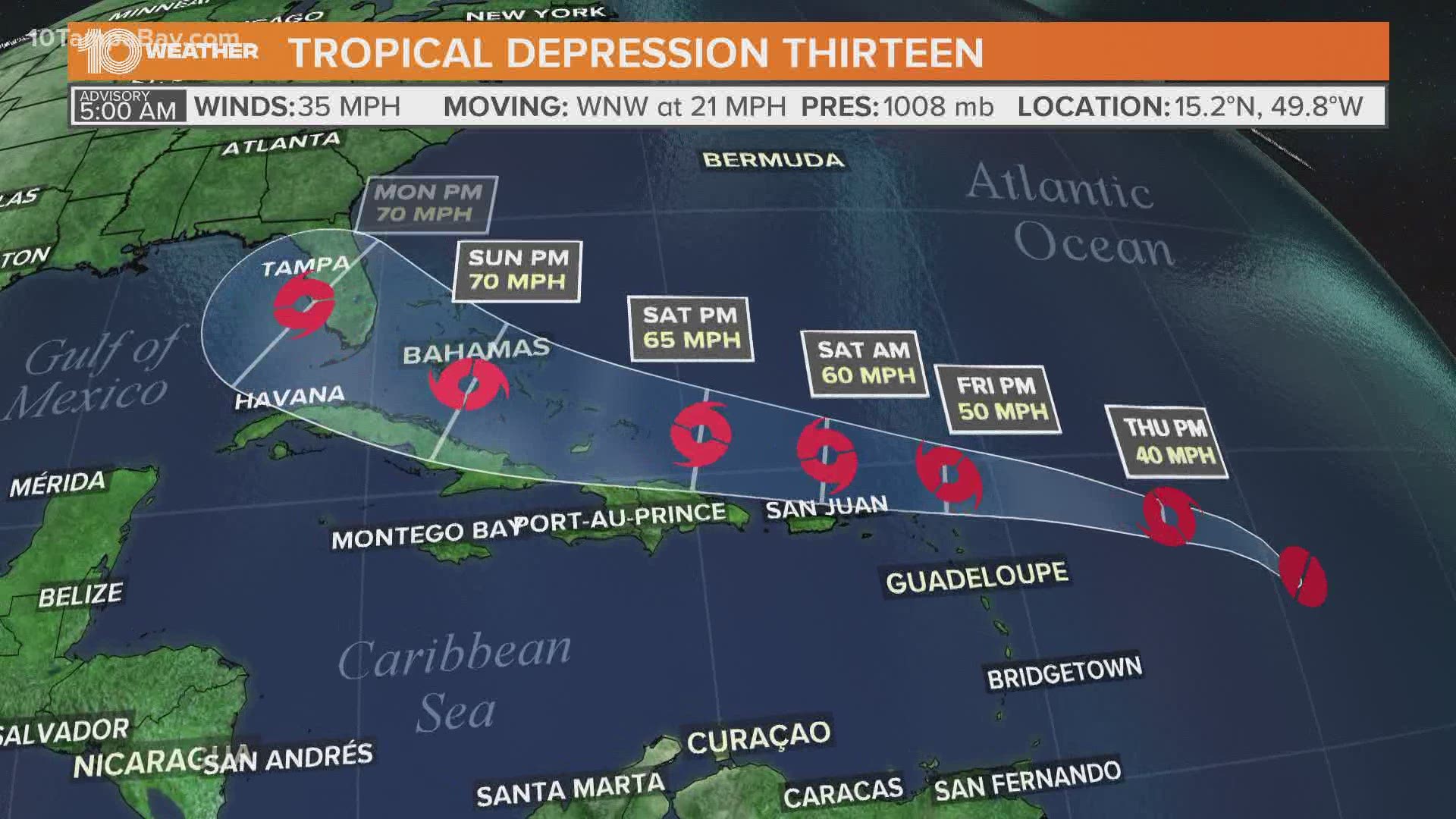 Tracking the Tropics: 3 disturbances in the Atlantic | wtsp.com