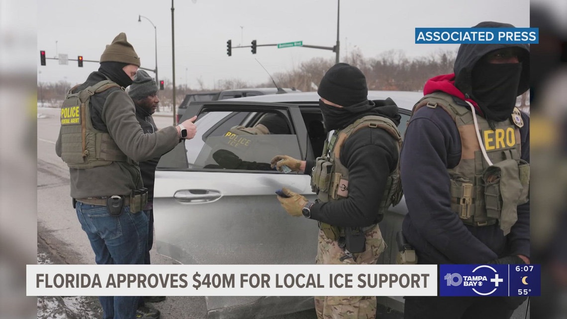 DeSantis, Florida Cabinet, approves $40M for local ICE support | wtsp.com