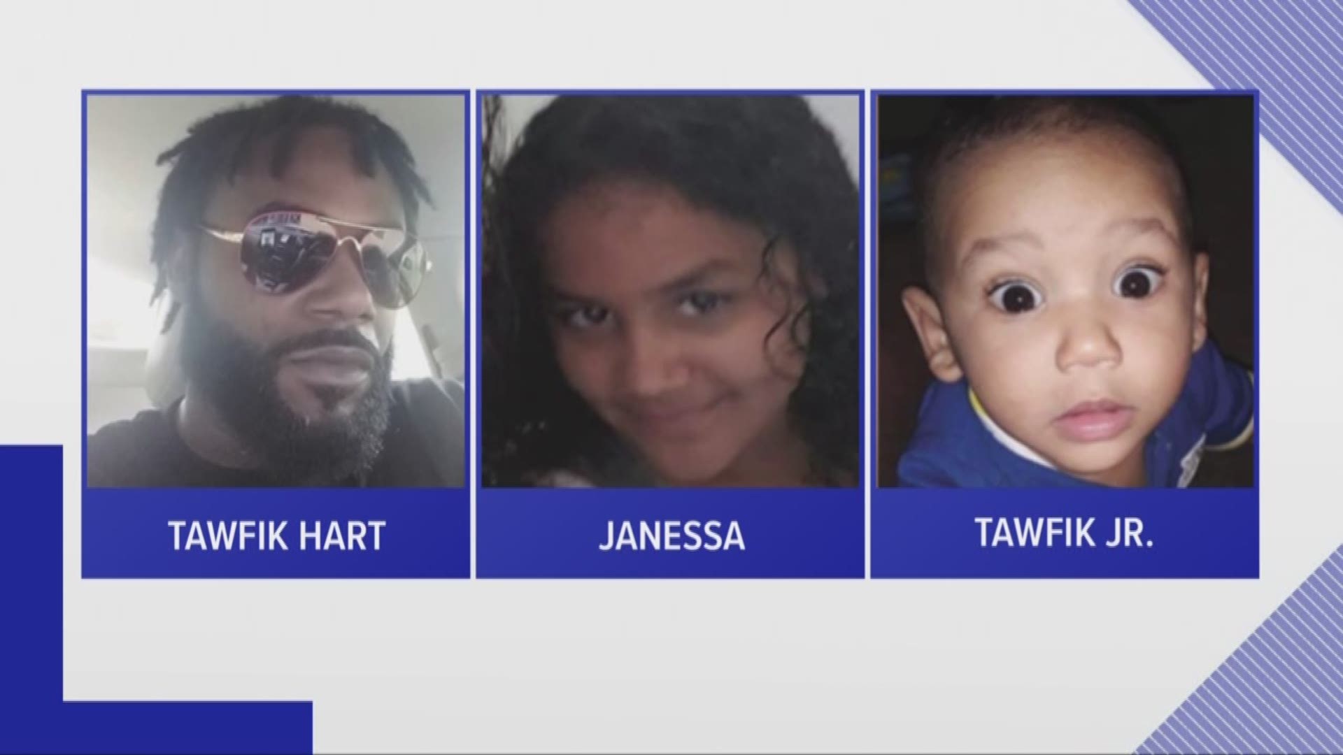 A dad is wanted for breaking into a home and running off with his biological daughter, deputies said.

Tawfik Dimion Hart, 34, broke into the house on Jackson Springs Road where 9-year-old Janessa had been staying, grabbed her and left, according to the Hillsborough County Sheriff's Office. 

Deputies said Hart also has his 10-month-old son, Tawfik Jr., with him.