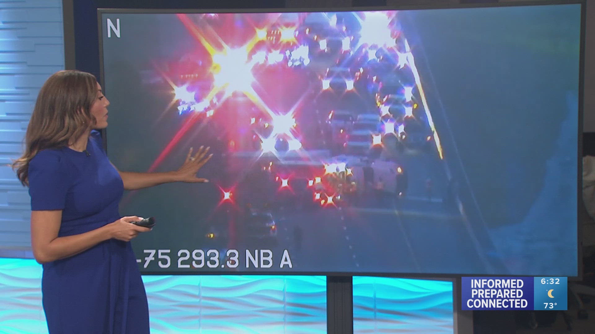 Part of I-75 in Hernando County is shut down after a crash.