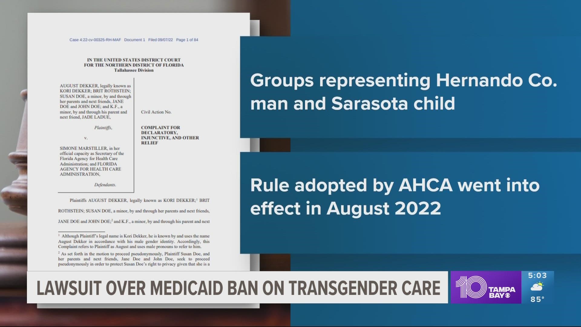The Florida Agency for Health Care Administration previously released a report stating that puberty blockers and sex reassignment surgery have not been proven safe.