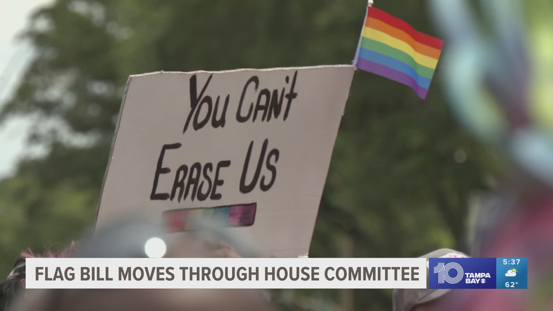 Flag displays that depict a “racial, sexual orientation and gender, or political ideology viewpoint” would be banned from any state or local government building.