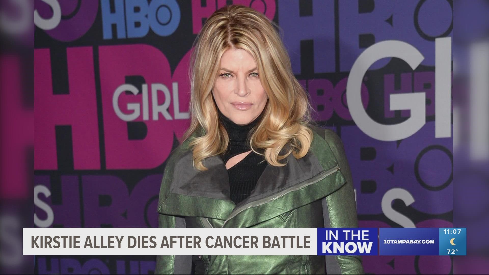Her family revealed the award-winning actress had “recently” been diagnosed with cancer.