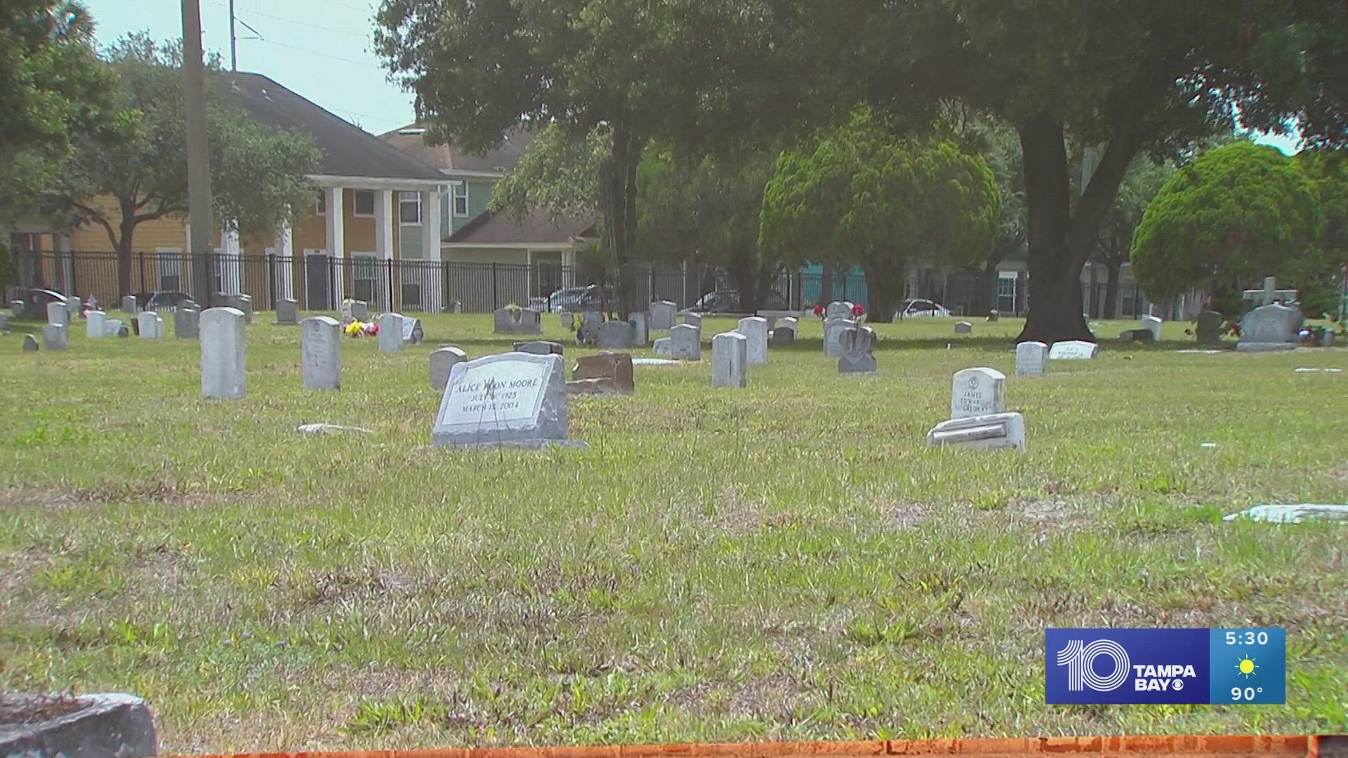 Firefighters will be joining a cleanup event at Tampa's Memorial Park Cemetery.