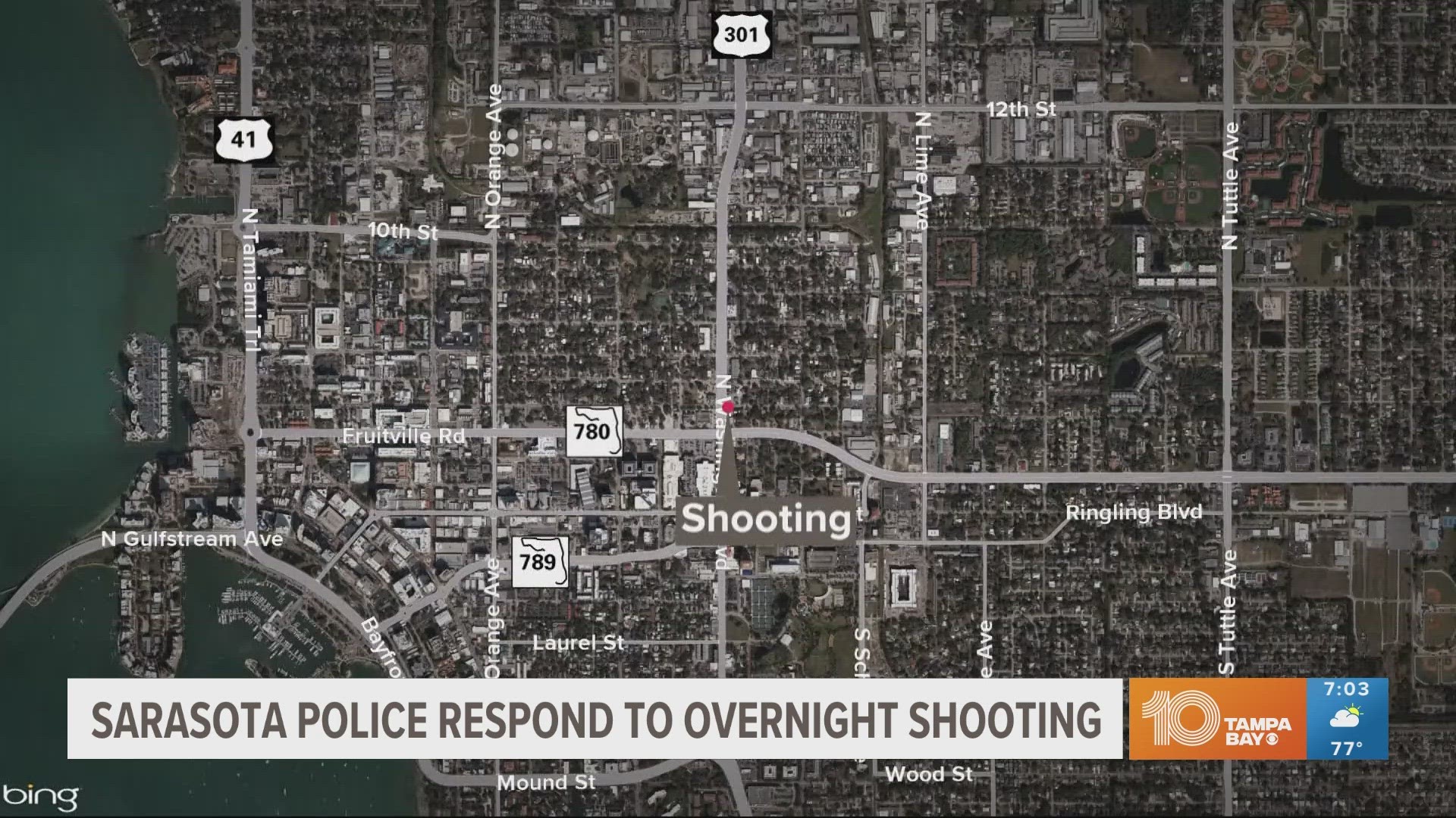 The shooting happened shortly after midnight, police say.