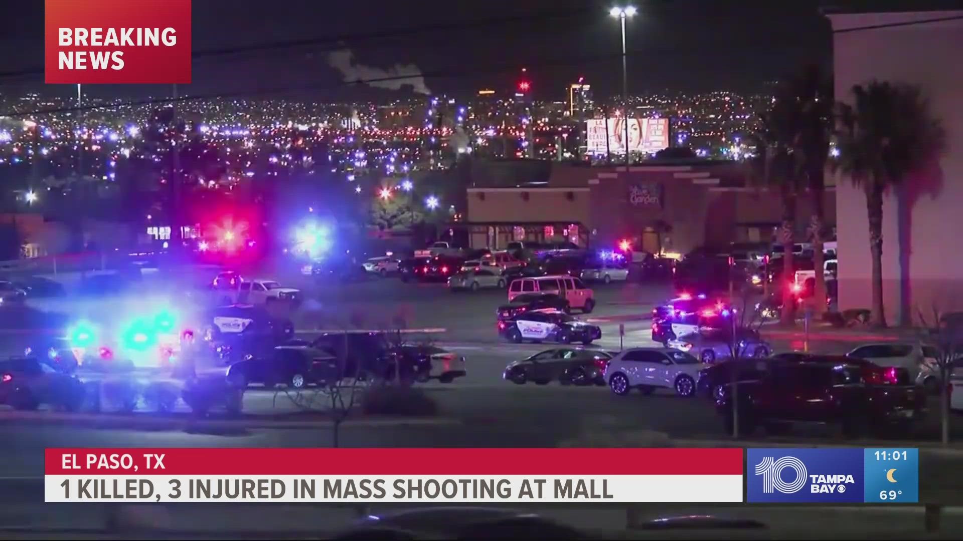 One Killed, Three Hurt in Shooting at El Paso (TX) Shopping Mall