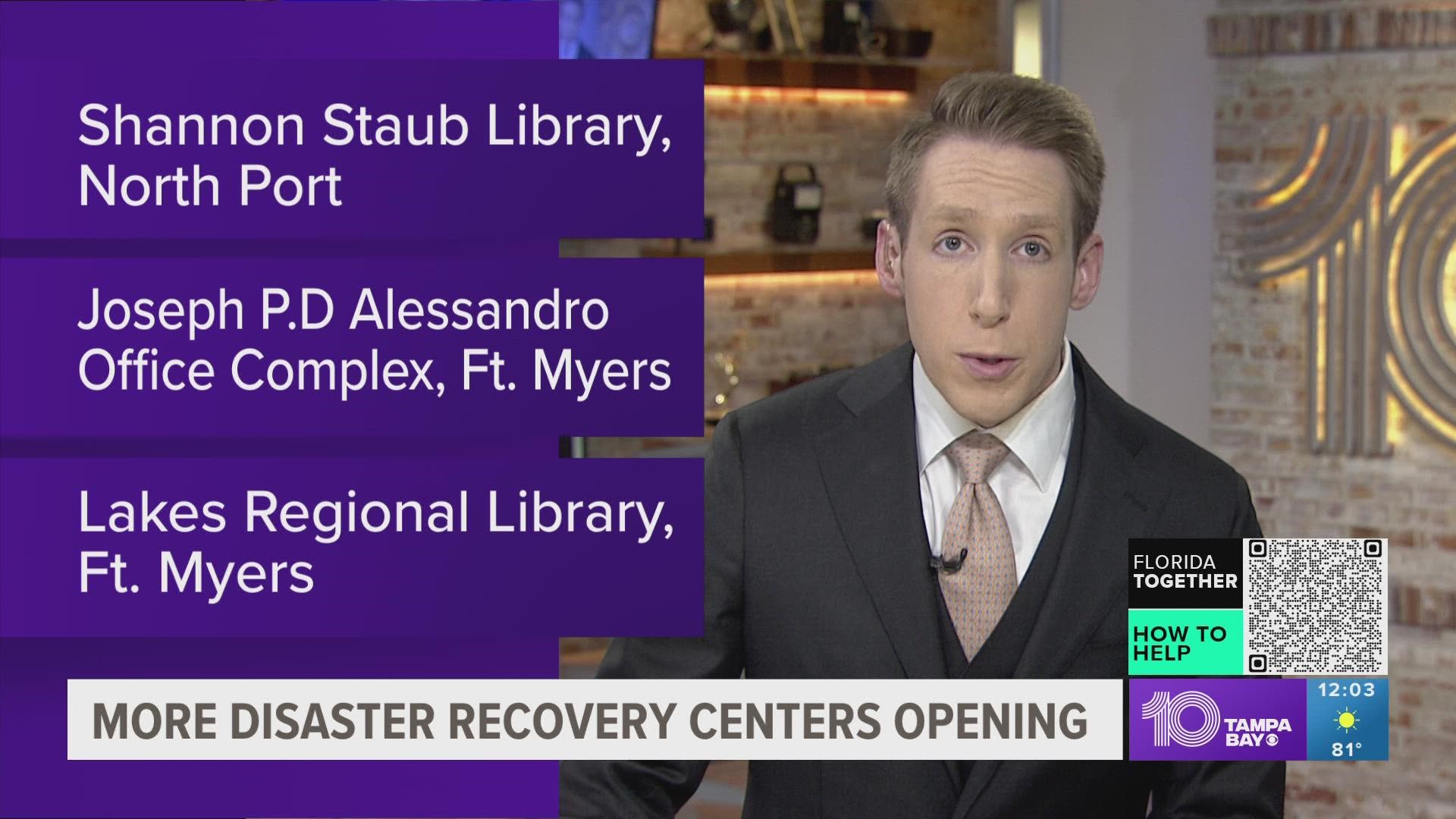 Two locations are in Fort Myers, one is in North Port.