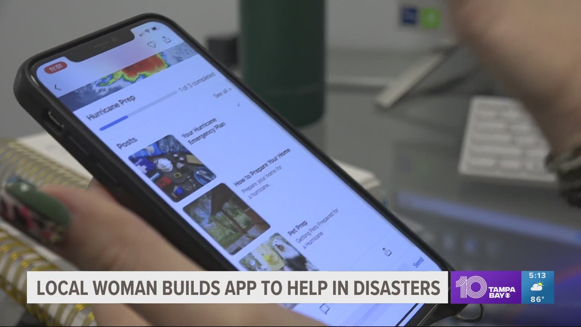 The app aims to connect people with valuable local resources and up-to-date information during emergencies, like hurricanes
