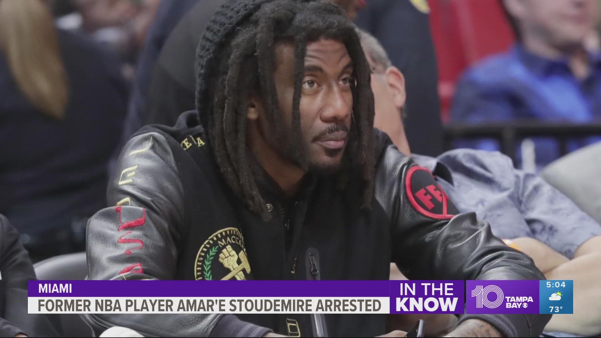 Court records show Stoudemire and New York Knicks star was arrested early Sunday.