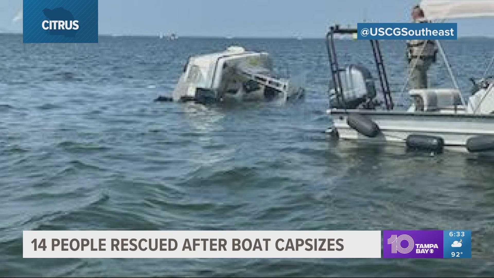 Officials say there were no reported injuries to any of the people rescued.