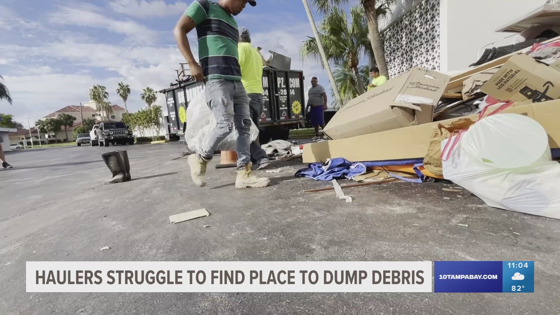 Pinellas County landfills stopped taking storm-related debris so it doesn't break FEMA regulations.