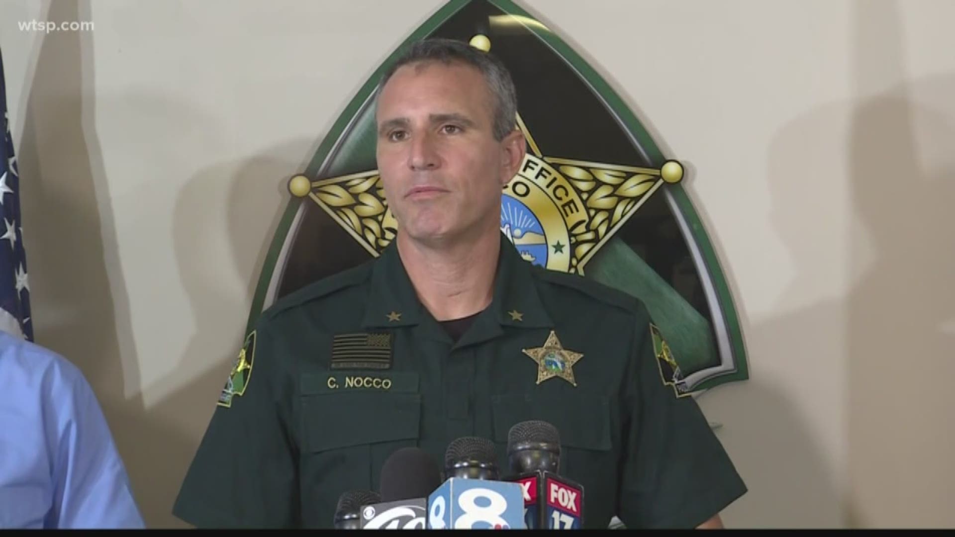Pasco County Sheriff Chris Nocco is calling a neighbor a "hero" for ending an increasingly violent domestic situation.

Around 6:50 p.m. Wednesday, a man was having a violent argument with a second person, Nocco said. There were children in the house, and fearing for their lives, the second person started putting them through a second-story window to get them to safety. https://on.wtsp.com/2PohAkr