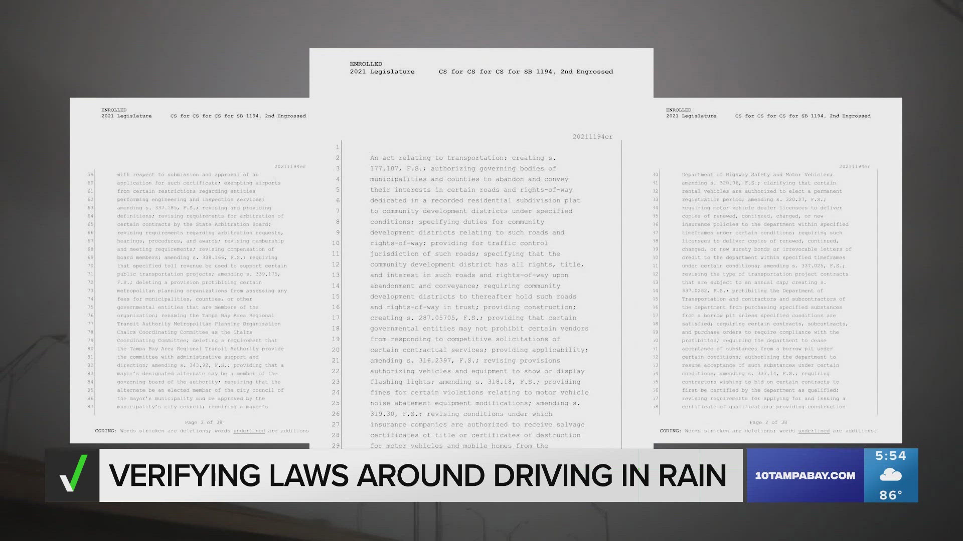 As Florida’s population grows and more drivers are on the roads, we clarify any confusion about what is and isn’t allowed in bad weather.