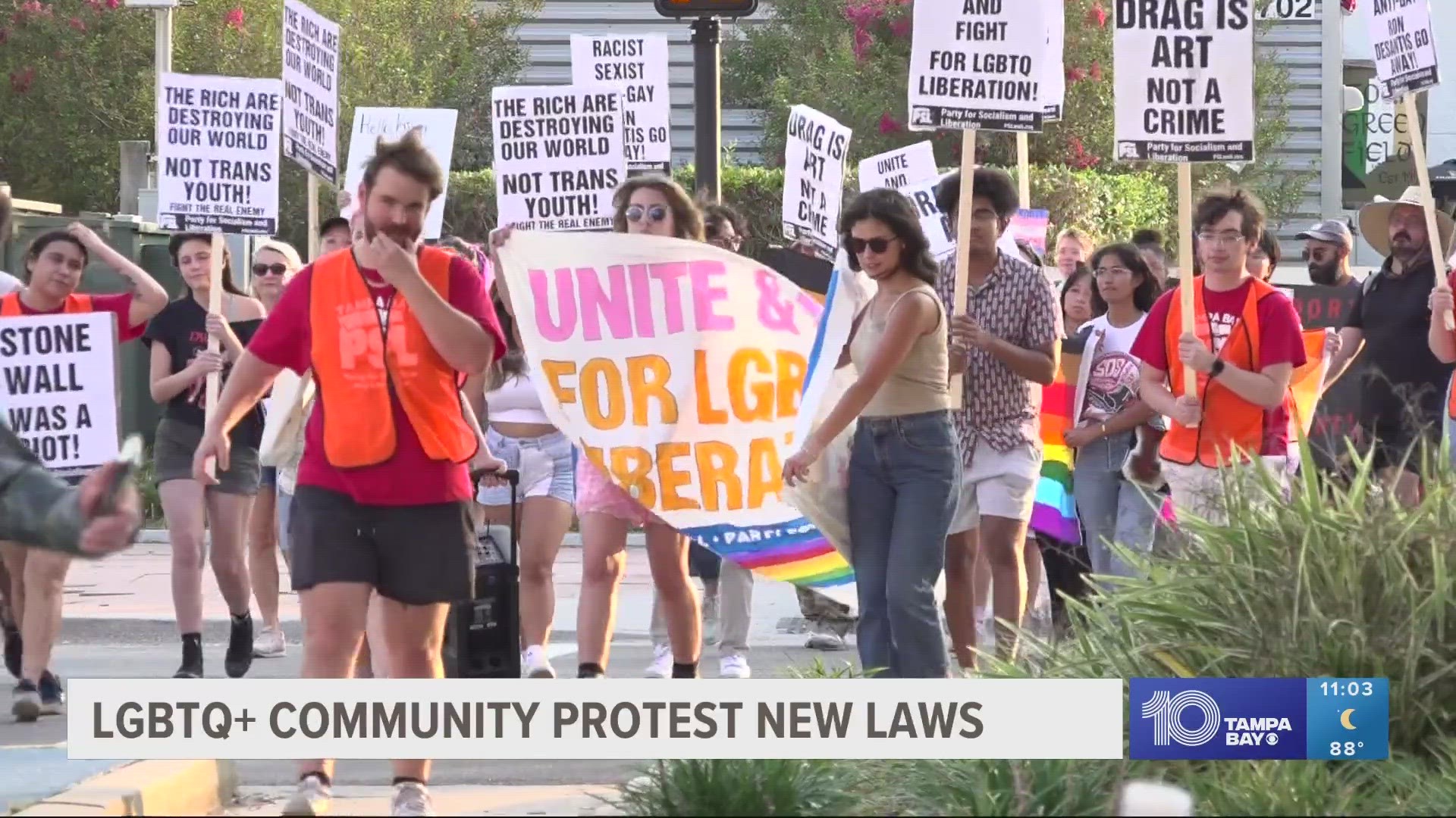 Critics held protests calling the legislation anti-immigration and anti-LGBTQ.