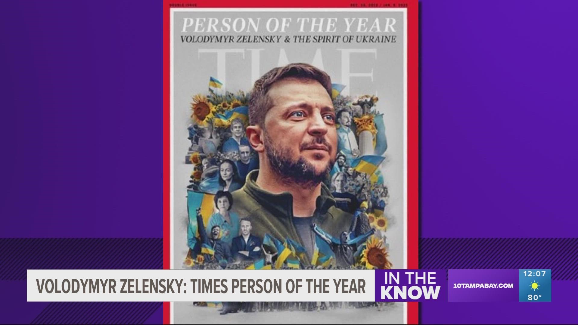 Ukrainian President Volodymyr Zelensky has been selected as TIME's Person of the Year for 2022 because he embodies the spirit of Ukraine, according to the magazine.