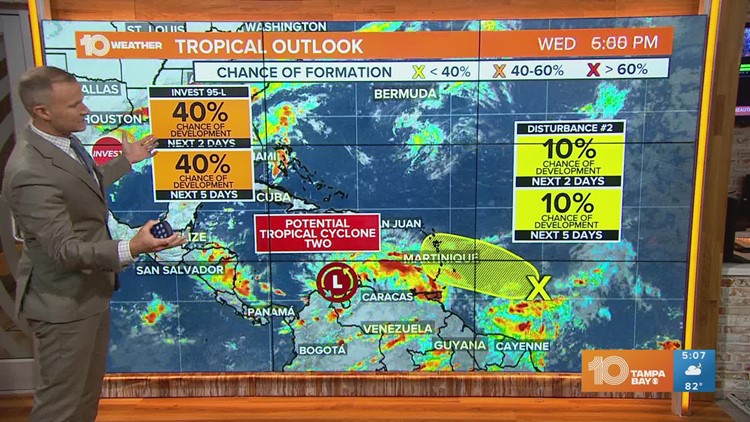 Tracking the Tropics: NHC monitoring 3 potential systems as tropics heat up