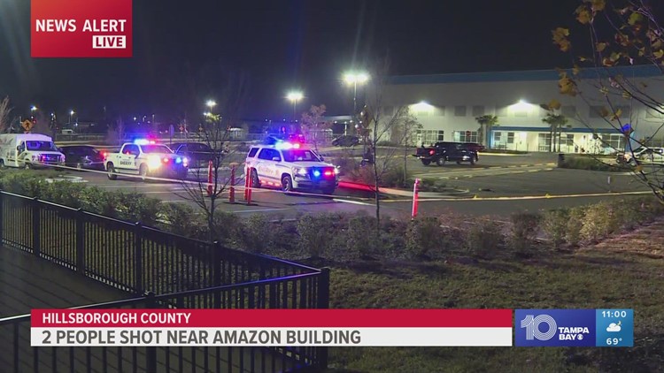 2 people hurt in shooting near Amazon building in Hillsborough County: Deputies