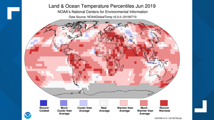 June 2019 Was Warmest On Record Around The World Wtsp Com