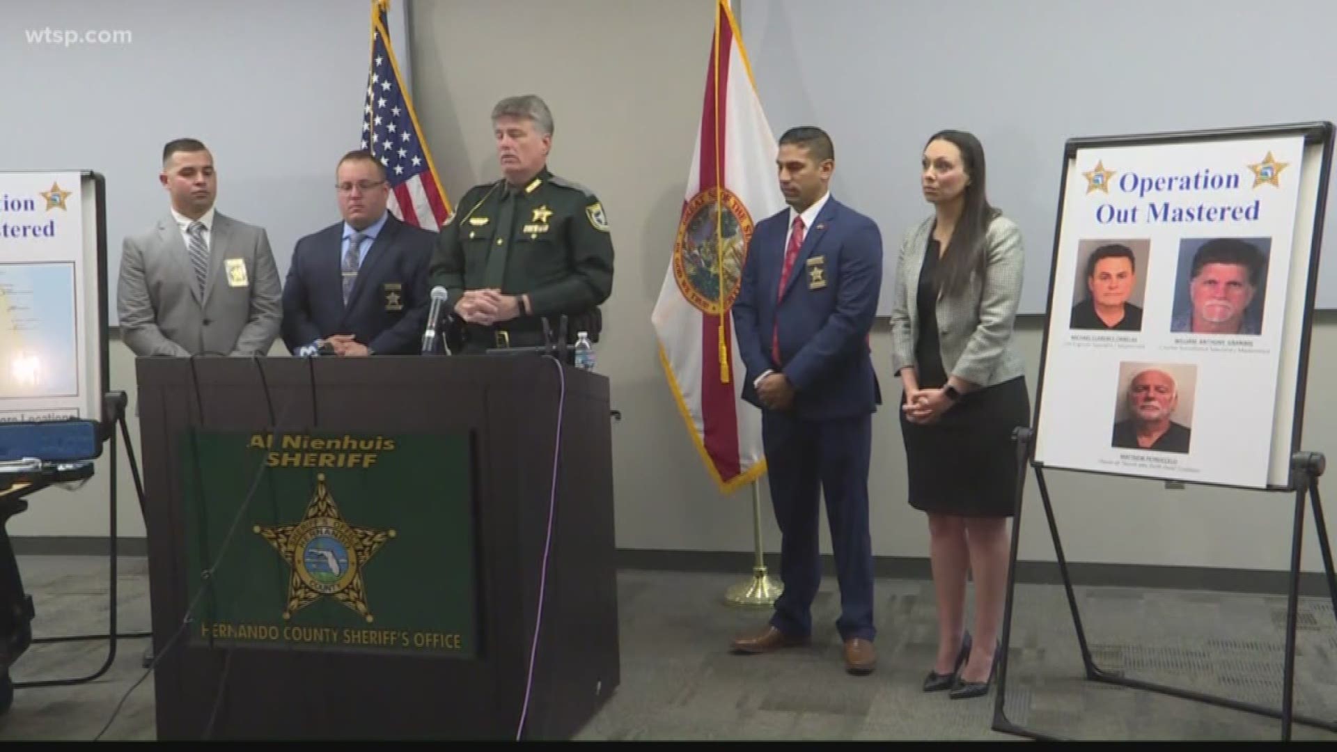 The Hernando County Sheriff's Office said three people committed 23 jewelry store heists around the state between 2011 and 2017.