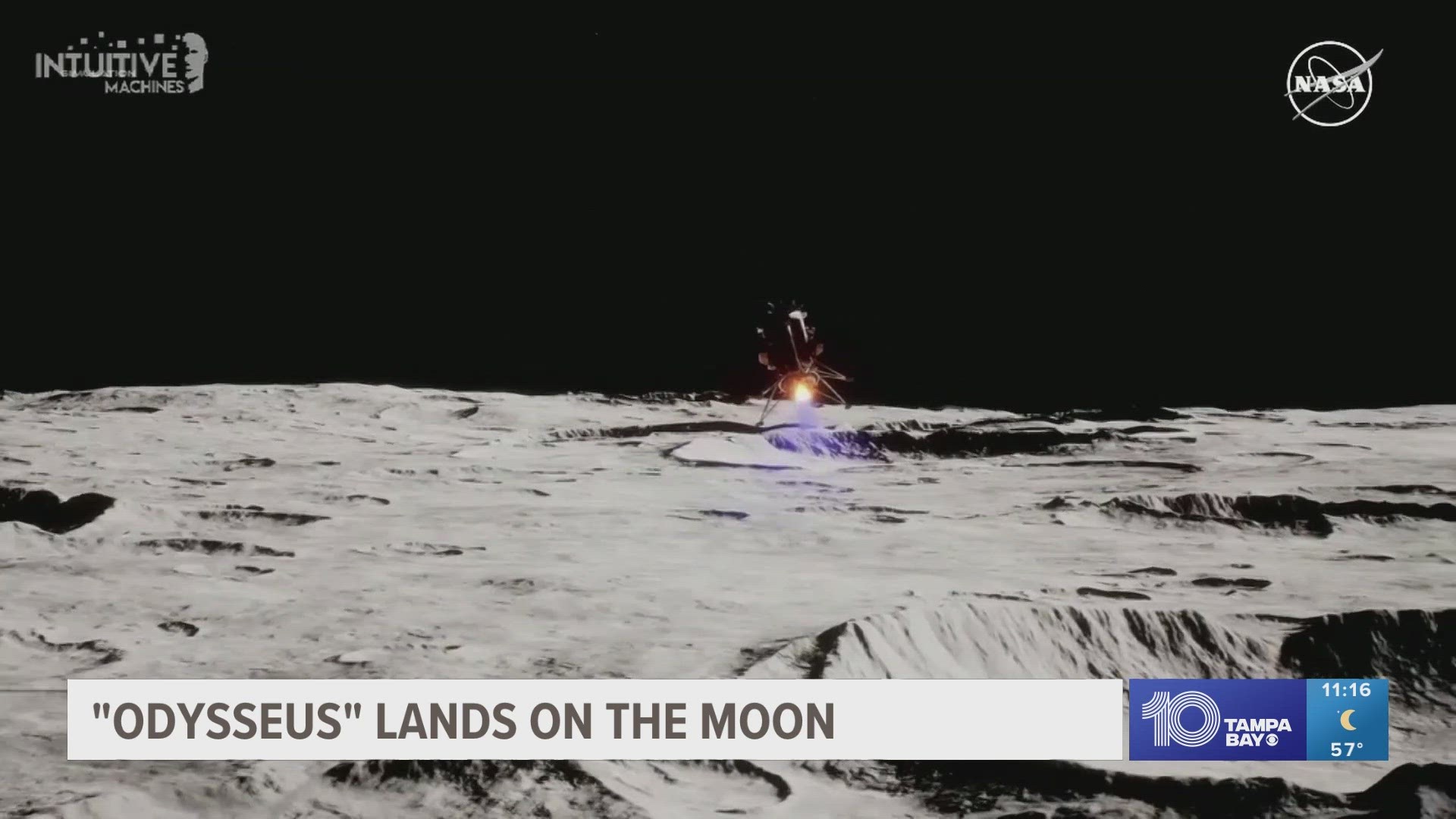 The landing put the U.S. back on the surface for the first time since NASA’s famed Apollo moonwalkers.