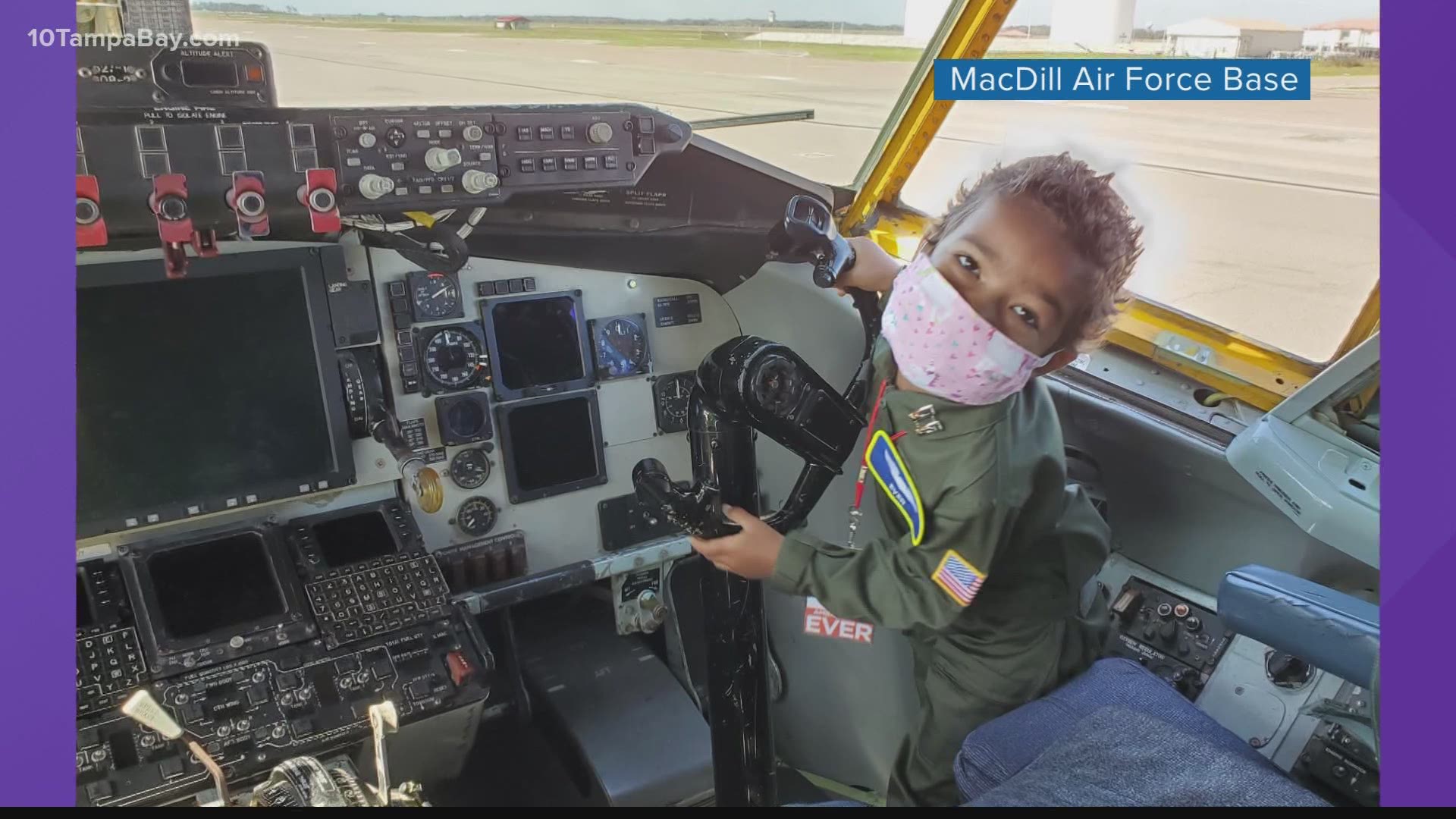 Honorary Capt. Ever Young was given her orders to be a pilot-for-the-day from Col. Benjamin Jonsson, 6th ARW commander.