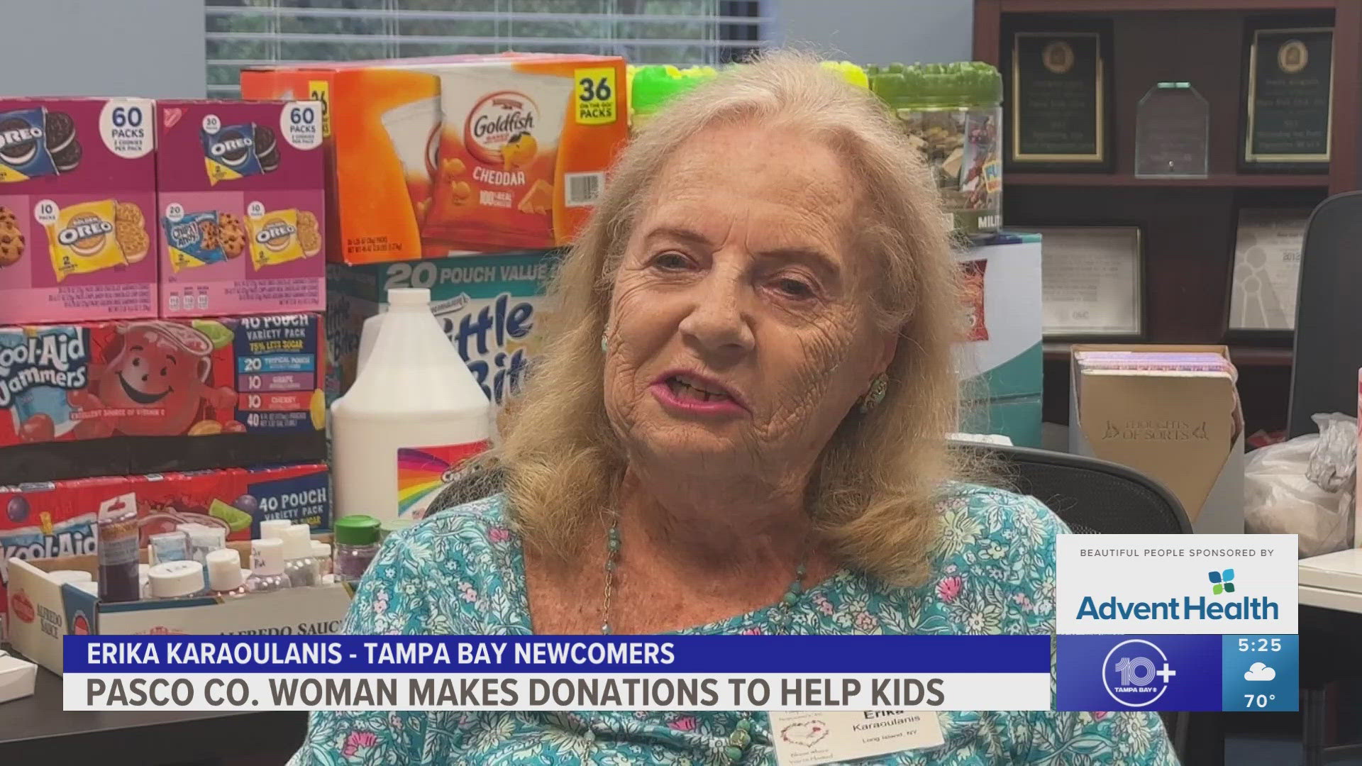 A Pasco County woman works with Tampa Bay Newcomers to collect and deliver supplies to an organization that helps kids.